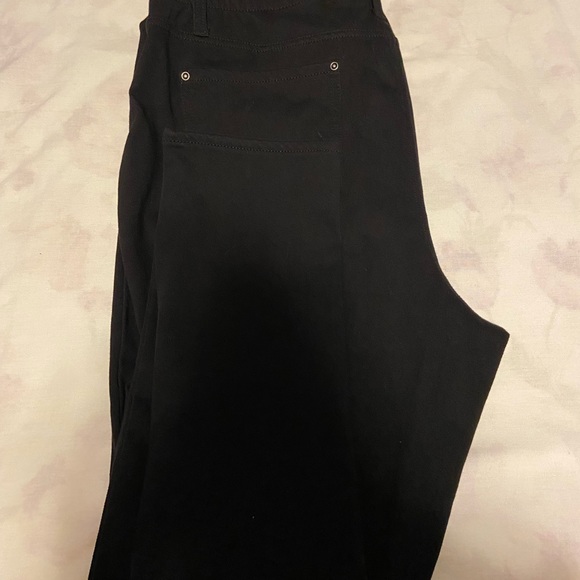 Terra & Sky Pants - Women’s Terra & Sky Brand Black Stretch Skinny Leg Pants 1X-16W-18W